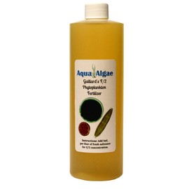 Aqua Algae 16oz Concentrated Guillard's F/2 Formula for Marine Phytoplankton Cultivation, Aquaculture, Reef Tanks, 16 ounces