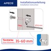 APECS Door Viewer with Privacy Screen for Door 35-60 mm