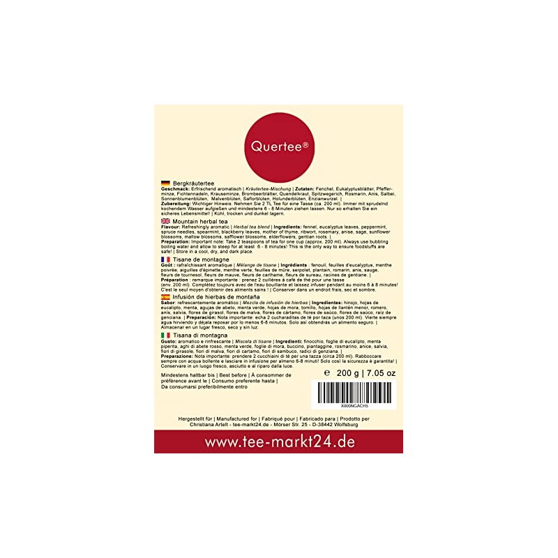 Basic Herbal Tea Mountain Herbal Tea 500 g Basic Tea