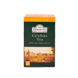 Ahmad Tea Black Tea, Ceylon Teabags, 20 ct (Pack of 1) - Caffeinated & Sugar-Free