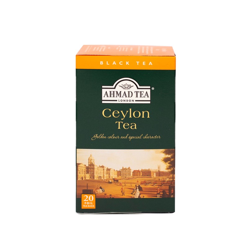 Ahmad Tea Black Tea, Ceylon Teabags, 20 ct (Pack of