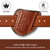 Leather Knife Sheath for Belt Pocket Folding Knife Holder Compact