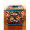 Handmade Talavera Square Tissue Holder – Vibrant Ceramic Tissue Box,