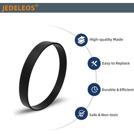 JEDELEOS Brush Roller Belt for Bissell 2252 2253 2254 22543 2255 2256 2258 2259 2260 2316 1327 1333 1790 1792 1793 Powerlifter/CleanView Swivel Rewind Pet Vacuum Replace Parts 1611230 & 1604545