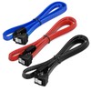 deleyCON 3 x 50 cm SATA 3 Nylon Cable Set