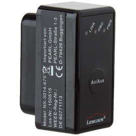 Lescars OBD Bluetooth: OBD2-Profi-Adapter mit Bluetooth, für Android-Mobilgeräte (OBD Adapter, Bluetooth, Auto Diagnose