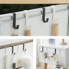 SGERUFZ Set of 4 Door Hooks for Hanging, Stainless Steel