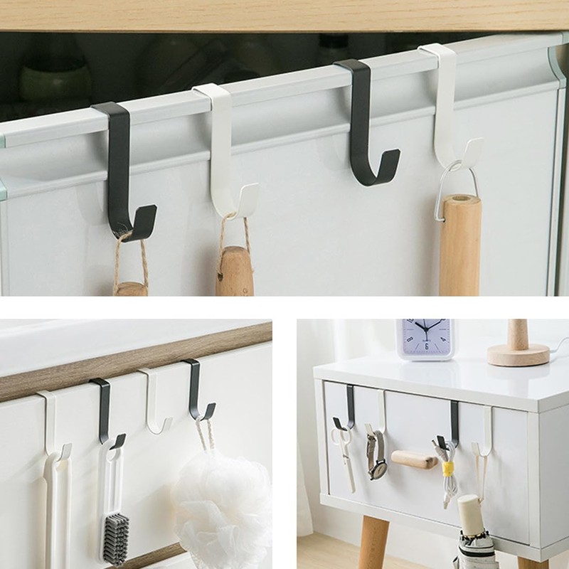 SGERUFZ Set of 4 Door Hooks for Hanging, Stainless Steel
