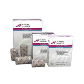 School Health - Elastic Bandage, 5 Yards in Length, Comes with Aluminum Fasteners (2" x 5 yrds, 1, Count)