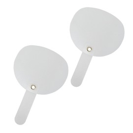 Fine FIN-1102 Portable Fan Mini Size, Promotional Product, Handheld, Presentation, Crafts, Translucent, Deco Fan (Pack of 2)
