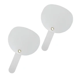 Fine FIN-1102 Portable Fan Mini Size, Promotional Product, Handheld, Presentation, Crafts, Translucent, Deco Fan (Pack of 2)