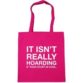 Hippowarehouse It isn't really hoarding if your stuff is cool Tote Shopping Gym Beach Bag 42cm x38cm, 10 litres