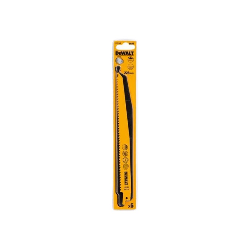 DeWalt DT2349QZ 228mm Reciprocating Blade Fast Cuts Wood with Nails