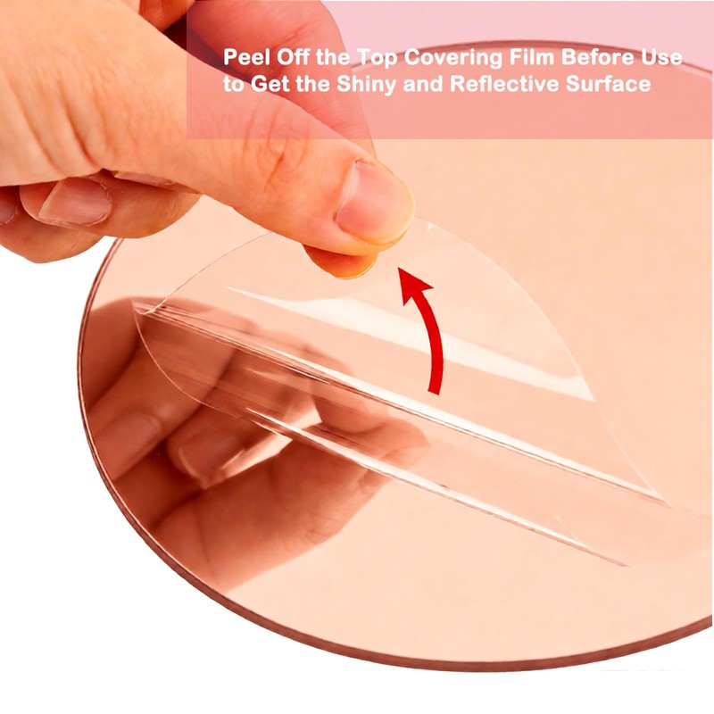 Midatul 12 Pcs 10 Inch Mirror Centerpieces Decorative Trays Thickness