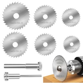 8 pieces circular saw blade, high-speed steel blades for rotary tool, for wood, plastic, aluminium and thin sheet, fibreglass, copper, plastic and metal