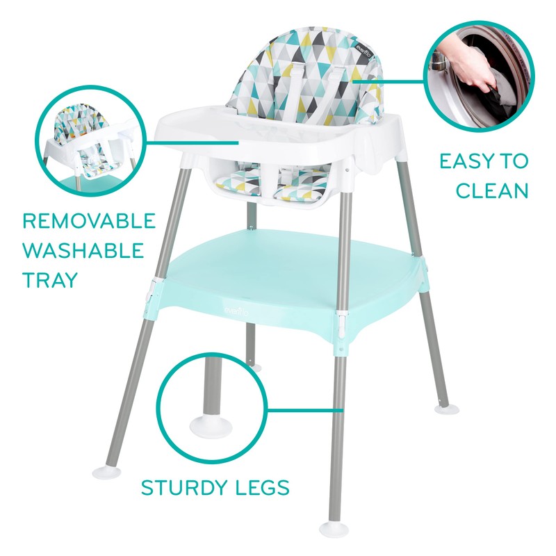 Evenflo Eat and Grow 4-in-1 Convertible High Chair (Pop Star