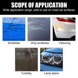 Generic Scratch Repair Wax for Car, Car Scratch Remover, Professional Car Scratch Repair Paste Polishing Wax with Wipe & Spong, Car Scratch Repair Paste Polishing, Car Paint Scratch Repair Wax(120ML)