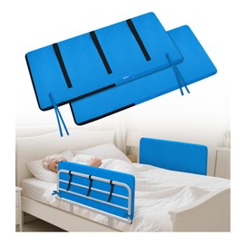 AOSSA Bed Rails Pads for Elderly Adults Bumper Bed Assist Railings for Seniors Guard Bars Safety Medical Side Rail Padding Pads Hospital Adjustable Half Rail Covers Cushion 31.5''x 14.2''x 0.8''