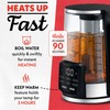 Gourmia Electric Programmable Glass Kettle – 1.7L Temperature Control Tea