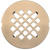 4 ¼” Champagne Bronze Snap-in Shower Drain Cover - New