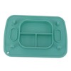 Silicone Suction Placemat with 4 Toy Tethers Dishwasher Safe Divided