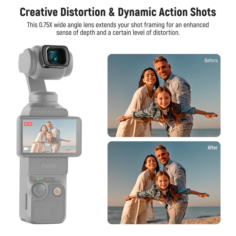 NEEWER Lens Kit Compatible with DJI Osmo Pocket 3 Creator