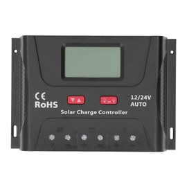 Solar Charge Controller PWM 60A Smart 12V 24V Automatic Identification LED Display with USB