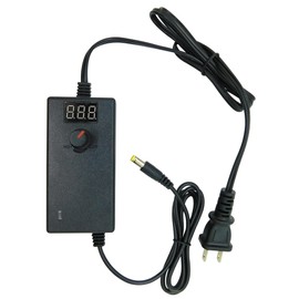 Broadwatch Adapter, Multi-Voltage AC Adapter, 2A, DC3V to DC24V, Plug Outer Diameter 0.2 inch (5.5 mm), Inner Diameter 0.08 inch (2.1 mm), Center Plus, Certified Product