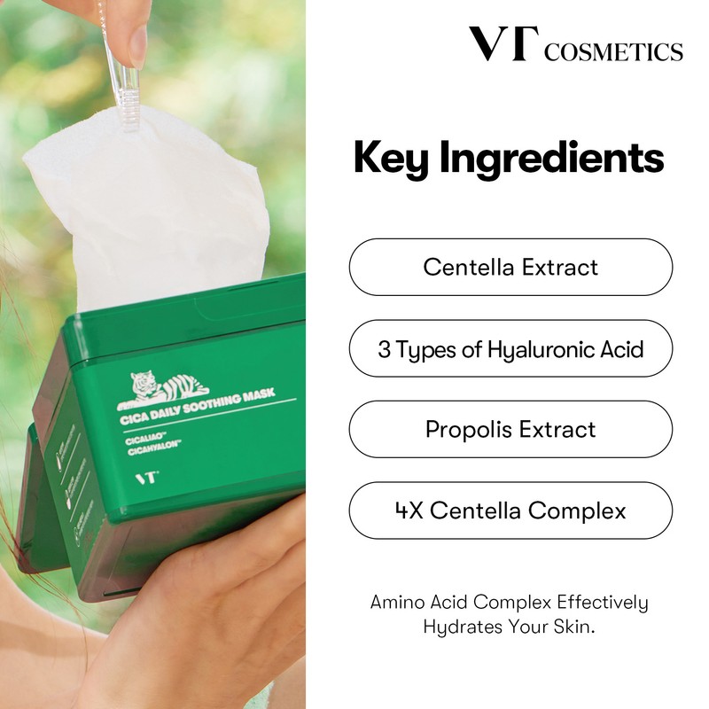 VT Cosmetics [VT Cosmetics]Cica Daily Soothing Mask (30ea)