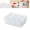 Scallion Ginger Garlic Fresh-Keeping Box, 6 Grids Detachable Drain Basket