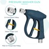 Sooprinse Short Pressure Washer Gun with Foam Cannon, High Pressure