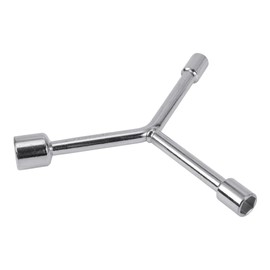 HEROFFIX 1 Pcs Socket Wrench Spanner Socket Remover 7.4cm Carbon Steel Hexagon 8mm 10mm 13mm for Car Motorcycle Dirtbike Y Shaped 3 Way Wrench Sleeve