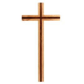 Wooden Cross Handcrafted Wooden Cross Wall Hanging Catholic Crucifix Wooden Crosses for Home Weddings Party Meditation Decoration