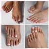 Pack of 120 False Toenails Kit, Gradient Toenails for Sticking,