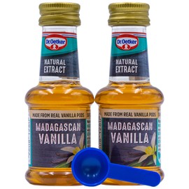 Dr Oetker Madagascan Vanilla Extract Baking 35ml (2-Pack) + UpLabel Creations 1ml Measuring Spoon