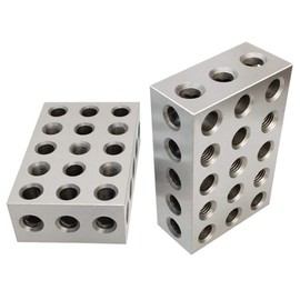 DBM IMPORTS One Pair 2 4 6 Precision Blocks 23 Holes Set of 2 PCS