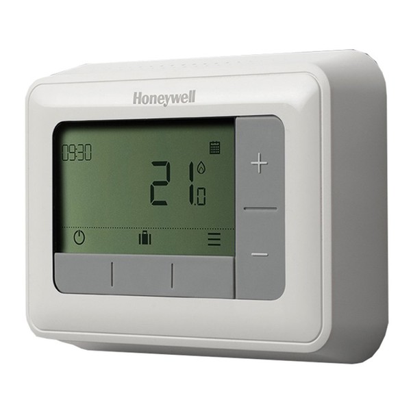 Honeywell T4H110A1021 T4 7 Day Programmable Thermostat, 230 V, White