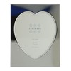 Sixtrees Romeo Heart Shaped silver plated photo frame for a