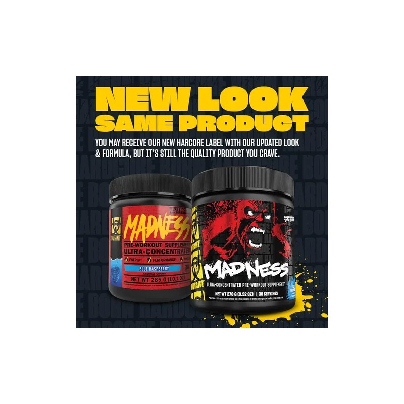 Suplemento En Polvo Mutant Madness Sabor Peach Mango De 270g