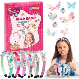Kit de Decoración para el Cabello, 6 Diademas DIY para Niñas, Set de Decoración DIY Hecho A Mano, Mejor Regalo Creativo Para Niñas (Libélulas)