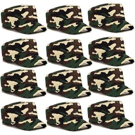 Army Hats,12 Pack Camo Caps,Costume Bulk Helmet For Party Favor Decorations Military Retirement,Camouflage Baseball Hats