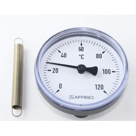 Afriso Heating Thermometer with Mounting Spring Bi 63 mm 63822