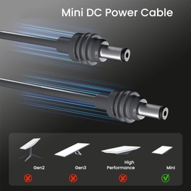 Starlink Mini Cable, 18AWG Wire, Starlink Mini DC Cable, IP68 Waterproof Rubber Copper Starlink Mini Power Cable for Starlink Mini, gray