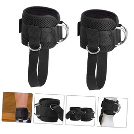 WOONEKY 1 Pair Ankle Buckle Straps Ankle Straps for Cable Machine Ankle Belt Cable Machine Ankle Attachments Ankle Cable Straps for Workout Ankle Resistance Bands Workout Ankle Straps