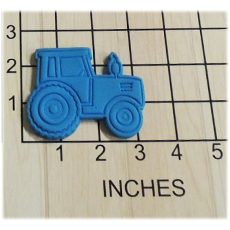 Farming Tractor Shaped Cookie Cutter and Stamp #1271