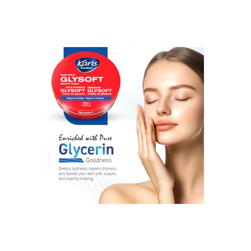 Karis Crema Hidratante De Glicerina Naturals Glysoft, 250 Ml
