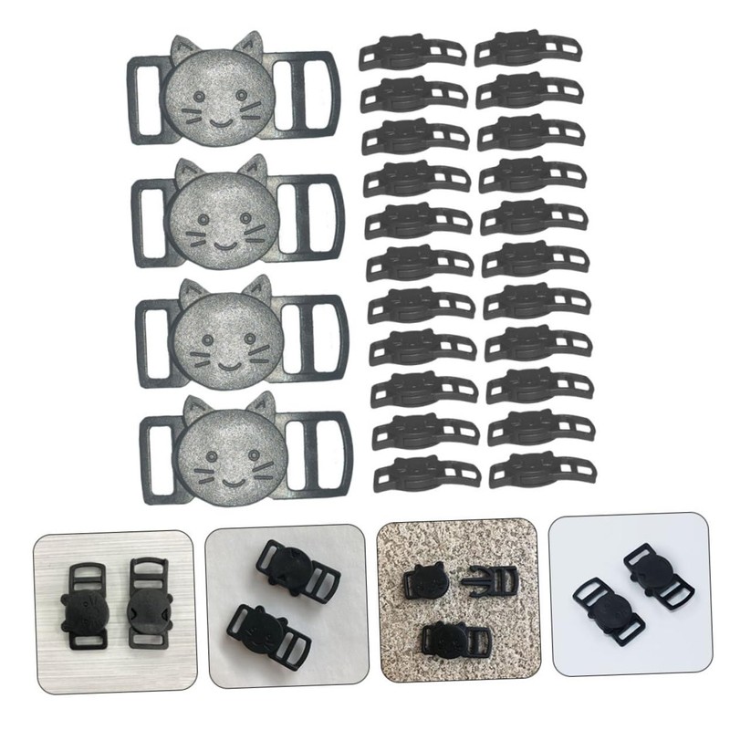 Operitacx Replaceable Strap Buckles 100pcs Plastic Side Release Buckles for