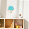 Hohopeti Cute Ice Cream Shaped Cartoon Wall Clock for Kids