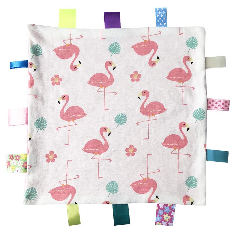 Baby Pink Comforter Blanket with Tag - Flamingo Animal Security