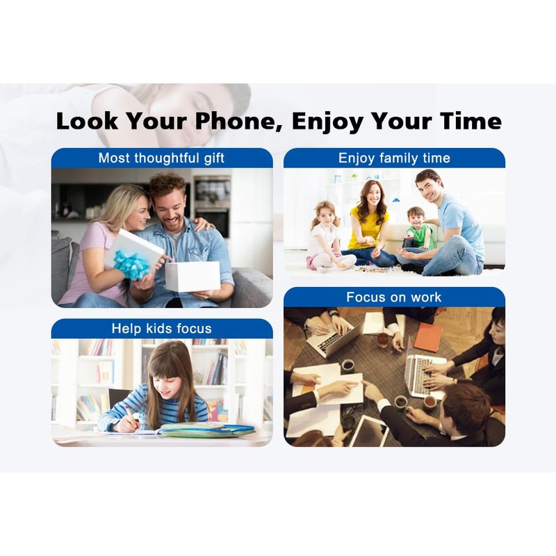 Dayear Phone Lock Box with Timer, Self-control Phone Safe, Timed